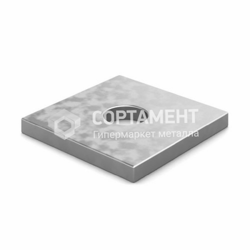 Квадратная пластина с отверстиями 150х150х1.2